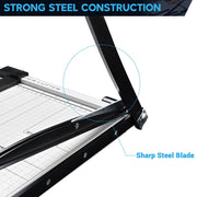 15" Paper Trimmer, Guillotine and Cutter(12-sheet capacity)