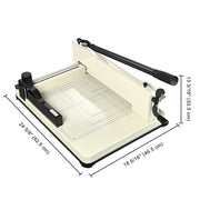 12" Steel Manual Guillotine, Paper Cutter and Trimmer(400-sheet capacity)
