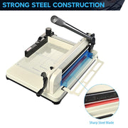 12" Steel Manual Guillotine, Paper Cutter and Trimmer(400-sheet capacity)