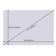 177" 16:9 Matt White Projector Screen Material