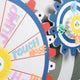 WinSpin Prize Wheel Double Gears Tabletop Round Base, 24"