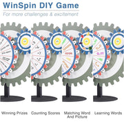 WinSpin Prize Wheel Double Gears Tabletop Round Base, 24"