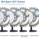WinSpin Prize Wheel Double Gears Tabletop Round Base, 24"
