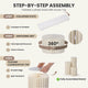 TheDisplayOutlet 3ct. White Paper Display Pedestals Grouped Plinths (16",24",32") Image