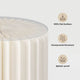 TheDisplayOutlet 3ct. White Paper Display Pedestals Grouped Plinths (16",24",32") Image