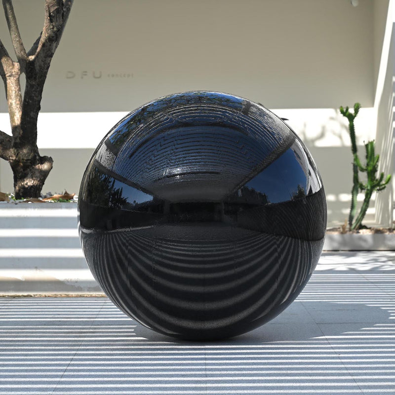 Giant Inflatable Mirror Ball in Iridescent, Gold, Silver, Black