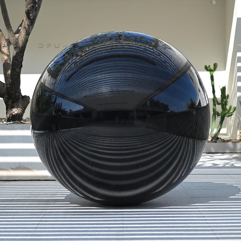 Giant Inflatable Mirror Ball in Iridescent, Gold, Silver, Black