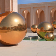 Giant Inflatable Mirror Ball in Iridescent, Gold, Silver, Black