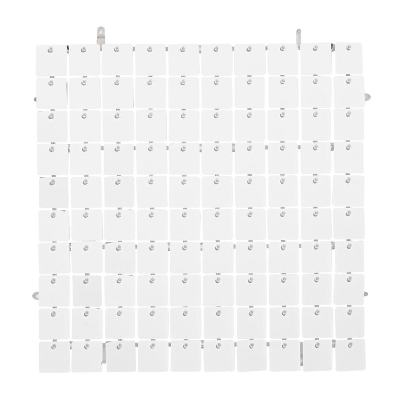 TheDisplayOutlet 10x7ft Shimmer Wall Backdrop Stand Kit Trade Show Photo Booth, White Image
