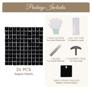 Square Shimmer Wall Decorative Signs Tradeshow Backdrop