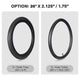 TheDisplayOutlet 3ct. Replacement Bicycle Tires & Tubes for 16"-24" Wheel, 20x2.4 Image