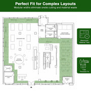 TheDisplayOutlet Event Turf Multi-Tone & Tan Thatch for Expos, Booth Flooring 1 3/8" Image