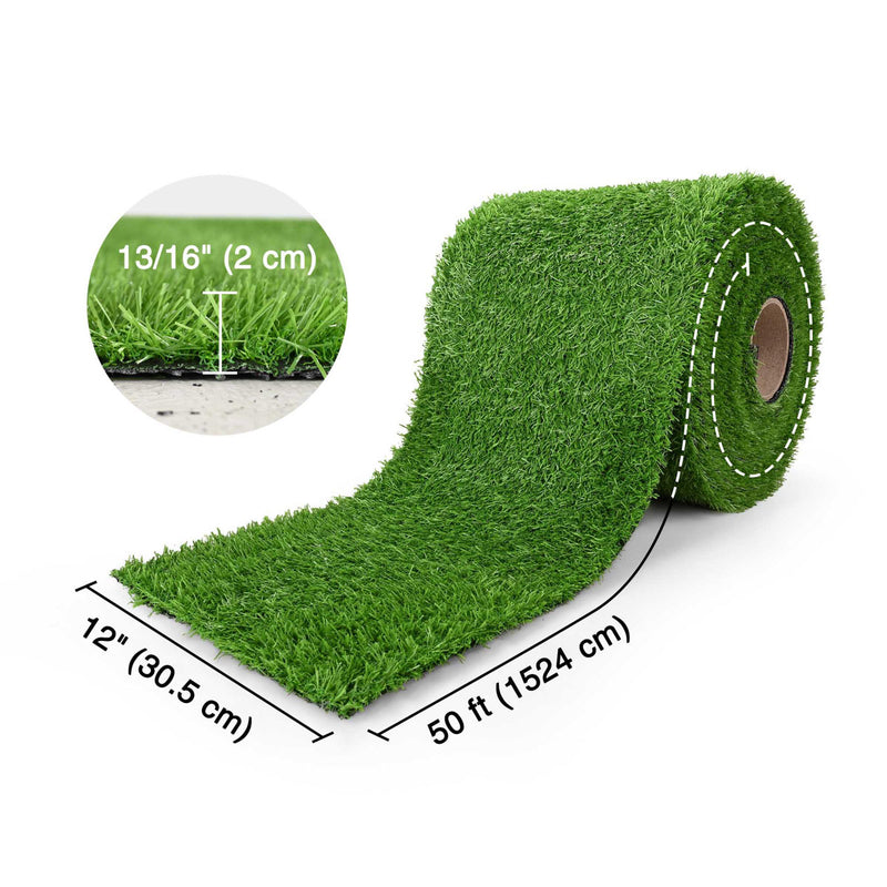 TheDisplayOutlet Artificial Grass Turf Strips for Pavers Driveway Yard 13/16