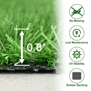 TheDisplayOutlet Artificial Turf Rolls for Playground Backyard 13/16" Pile Height Image