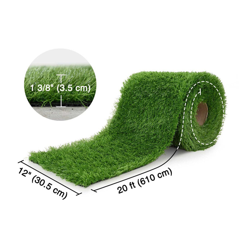 TheDisplayOutlet Artificial Turf Rolls for Playground Backyard 1 3/8