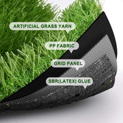 TheDisplayOutlet Artificial Grass Turf Strips for Pavers Driveway Yard 1 3/8" Pile Image