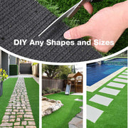 Artificial Grass Turf Strips for Pavers Driveway Yard 1 3/8" Pile