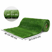Artificial Turf Rolls for Playground Backyard 1 3/8" Pile Height