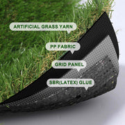 TheDisplayOutlet Artificial Turf Multi-Tone Blend with Tan Thatch 1.38" Pile Image