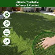 TheDisplayOutlet Artificial Turf Multi-Tone Blend with Tan Thatch 1.38" Pile Image