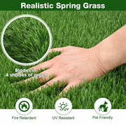 Artificial Grass Turf Strips for Pavers Driveway Yard 1 3/8" Pile