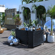 TheDisplayOutlet Portable Folding Bar Counter Table with Storage Image