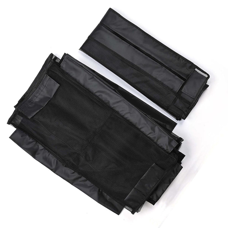 TheDisplayOutlet Mesh Replacement for Heavy Duty Pool Storage Bin(PVC), 217 Gal+2nd Tier Black Image