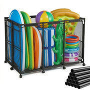 TheDisplayOutlet Pool Storage Bin Mesh Basket for Float, Raft, Noodle Image