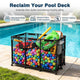 TheDisplayOutlet Pool Storage Bin Mesh Basket for Float, Raft, Noodle Image