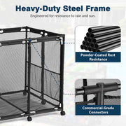 TheDisplayOutlet Pool Storage Bin Mesh Basket for Float, Raft, Noodle Image