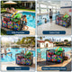 TheDisplayOutlet Pool Storage Bin Mesh Basket for Float, Raft, Noodle Image