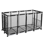 TheDisplayOutlet Pool Storage Bin Mesh Basket for Float, Raft, Noodle, 280 Gal Black Image