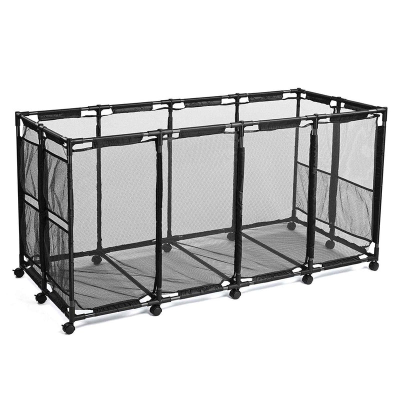 TheDisplayOutlet Pool Storage Bin Mesh Basket for Float, Raft, Noodle, 280 Gal Black Image