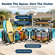 TheDisplayOutlet Heavy Duty Pool Storage Bin Mesh Basket(PVC) Image