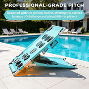 TheDisplayOutlet Pool Cornhole Toss Board (12 Holes) Throwing Yard Game Image