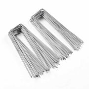 TheDisplayOutlet 6" Sod Staples 12 Gauge Galvanized Landscape Staples Image