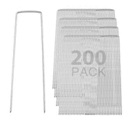 TheDisplayOutlet 6" Sod Staples 12 Gauge Galvanized Landscape Staples, 200ct Image