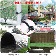 TheDisplayOutlet 25ct. Bungee Ball Ties for Baseball Batting Cages, 6"/8"/9" Sizes Image