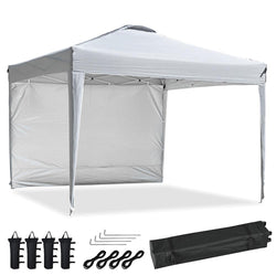 Pop Up Canopy with Vent & Sidewall 10'x10' (9'7
