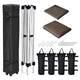 TheDisplayOutlet Pop Up Canopy with Vent & Sidewall 10'x10' Image