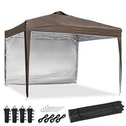 Pop Up Canopy with Vent & Sidewall 10'x10' (9'7