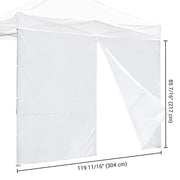 TheDisplayOutlet 1080D Sidewall w/ Zipper for Pop Up Canopy 10'Lx7'H Image