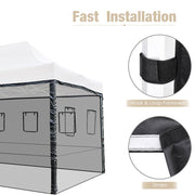 TheDisplayOutlet Netting Mesh Sidewalls for 10x15 Pop Up Canopy Image