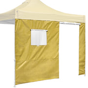 TheDisplayOutlet InstaHibit Canopy Sidewall w/ Door & Window 9'7"Lx6'7"H, Mineral Yellow Image