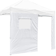 TheDisplayOutlet InstaHibit Canopy Sidewall w/ Door & Window 9'7"Lx6'7"H, White Image