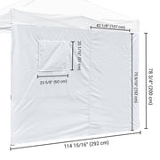 TheDisplayOutlet InstaHibit Canopy Sidewall w/ Door & Window 9'7"Lx6'7"H Image