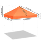 InstaHibit Canopy Replacement 10x10 Pop Ups CPAI-84 FireRetardant