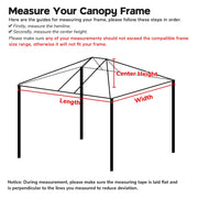 Replacement Top for 10'x20' Waterproof Pop Up Canopy