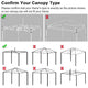 TheDisplayOutlet Clear Pop Up Tent Canopy Top Replacement Roof Image