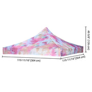 10x10 Canopy Replacement Top Tie-dyed Pink